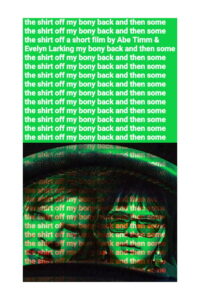 The Shirt Off My Bony Back and Then Some